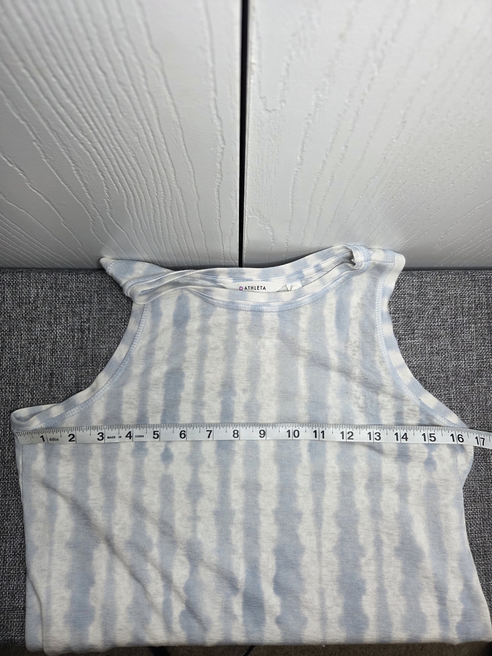 Athleta Light Blue Tie-Dye Activewear Lightweight Tank Size S - Picture 7 of 9